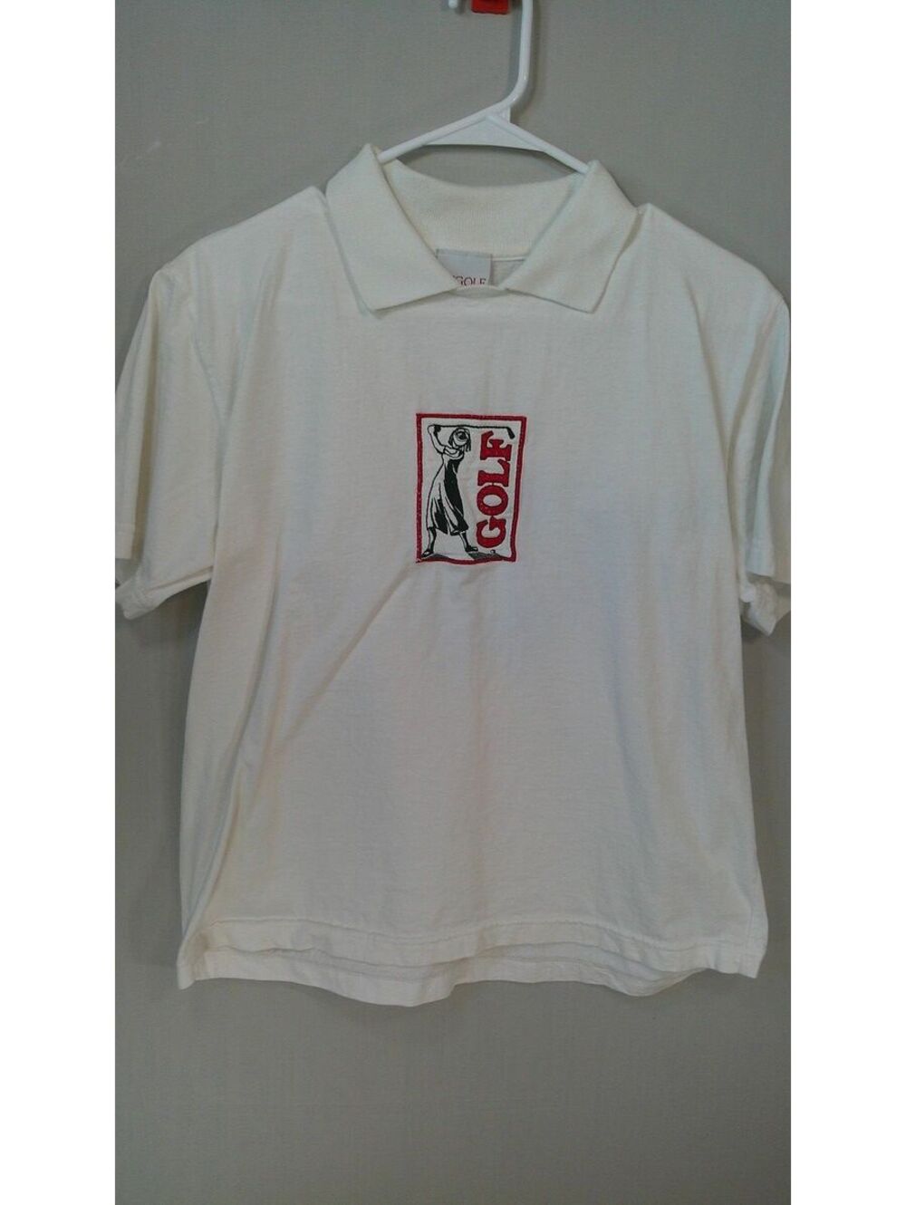 Vintage Liz Golf White Polo Shirt with Classic Embroidered G